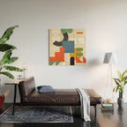 Colorful Shape Geometry 04 Wood Wall Art Gallery Image 2