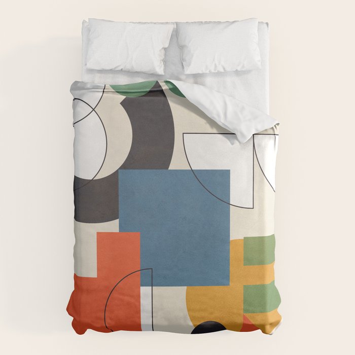 Colorful Shape Geometry 04 Duvet Cover Gallery Image 6