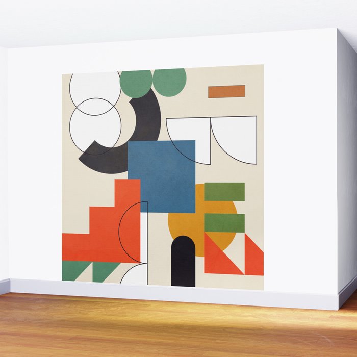 Colorful Shape Geometry 04 Wall Mural Gallery Image 2