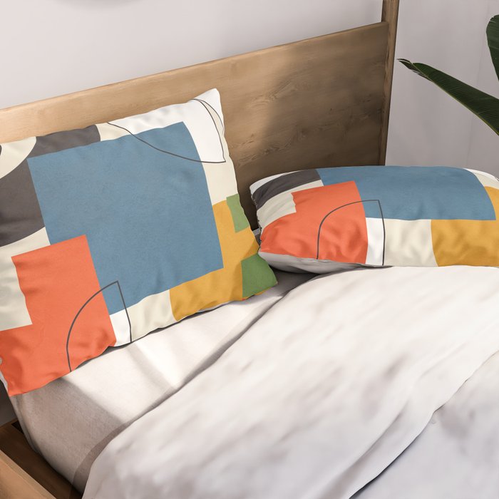 Colorful Shape Geometry 04 Pillow Sham Gallery Image 2