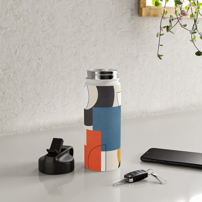 Colorful Shape Geometry 04 Water Bottle Gallery Image 4