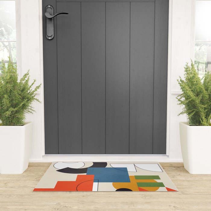 Colorful Shape Geometry 04 Welcome Mat Gallery Image 3