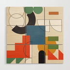 Colorful Shape Geometry 04 Wood Wall Art Gallery Image 1