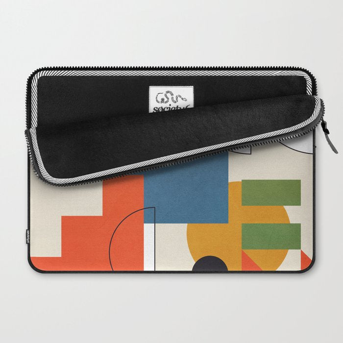 Colorful Shape Geometry 04 Laptop Sleeve Gallery Image 2
