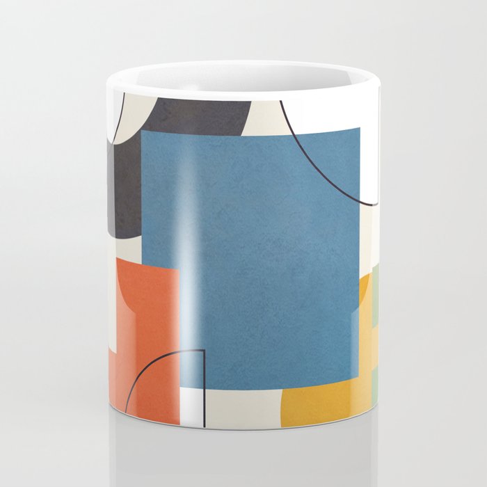 Colorful Shape Geometry 04 Coffee Mug Gallery Image 4