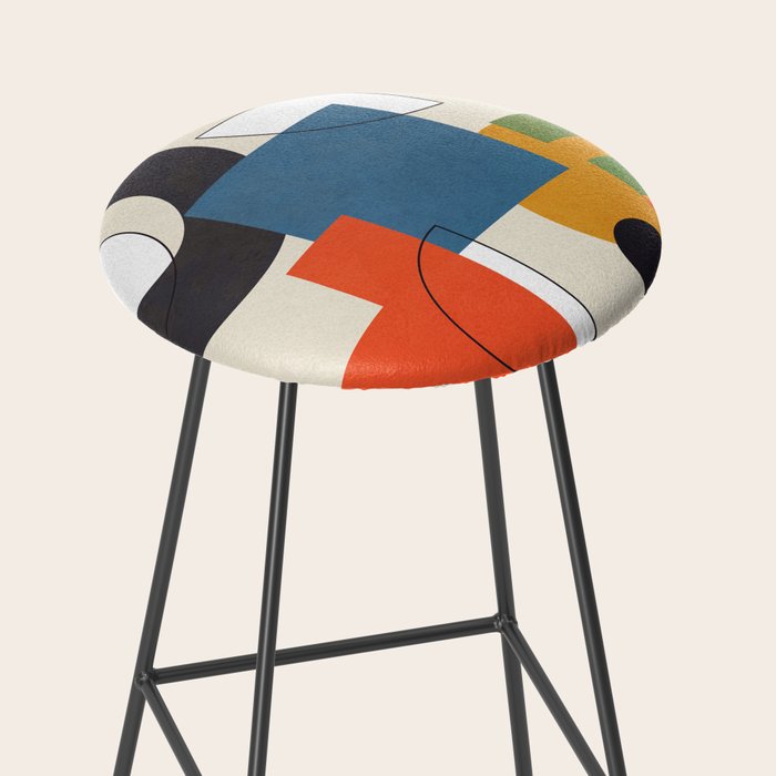 Colorful Shape Geometry 04 Stool Gallery Image 2
