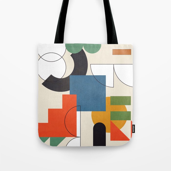 Colorful Shape Geometry 04 Tote Bag Gallery Image 1