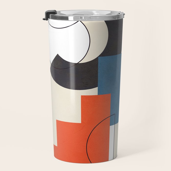 Colorful Shape Geometry 04 Travel Mug Gallery Image 3