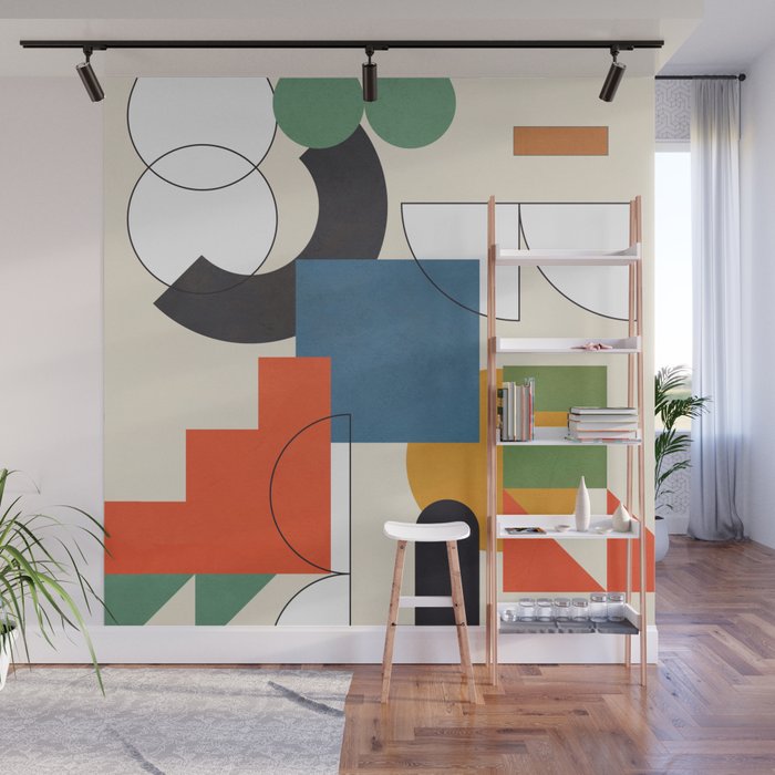 Colorful Shape Geometry 04 Wall Mural Gallery Image 1