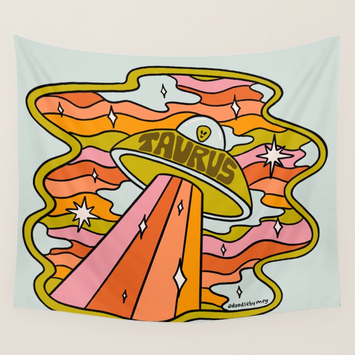 Taurus UFO Wall Tapestry Gallery Image 4