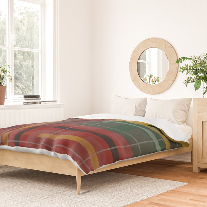 Plaid Lines Duvet Cover Gallery Image 2
