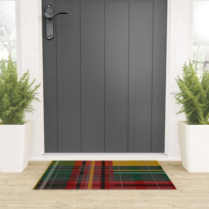 Plaid Lines Welcome Mat Gallery Image 3