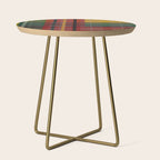 Plaid Lines Side Table Gallery Image 1