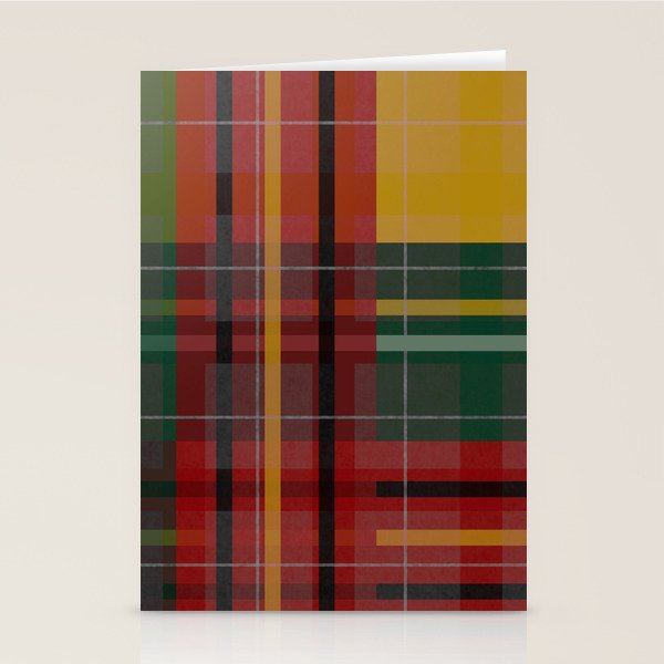 Plaid Lines Stationery Card Gallery Image 2