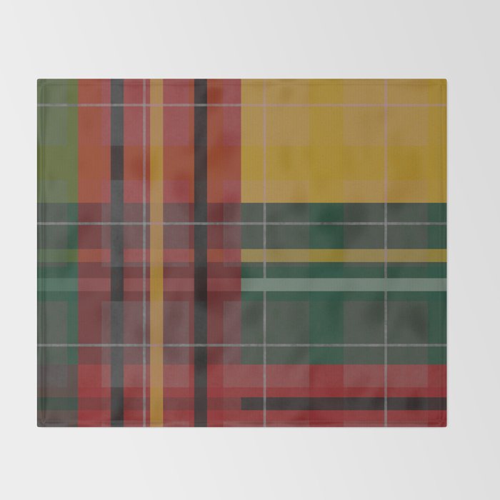 Plaid Lines Throw Blanket Gallery Image 2
