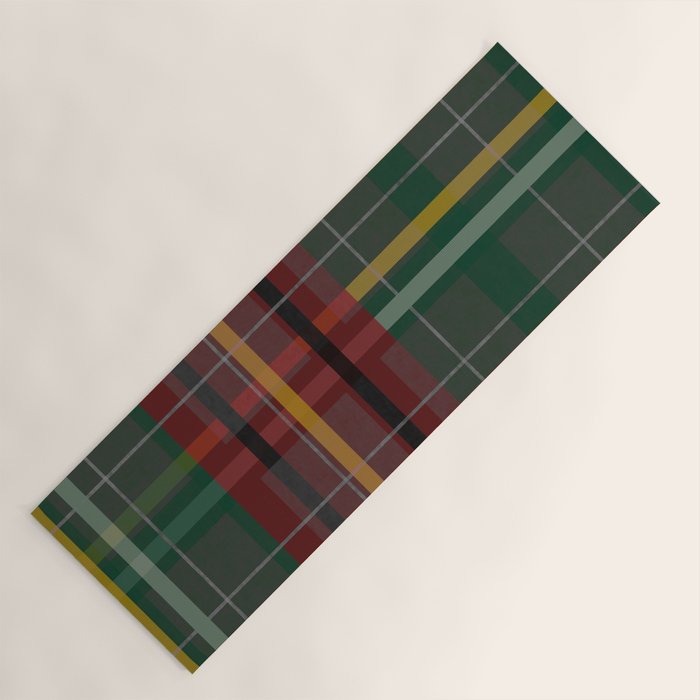 Plaid Lines Yoga Mat Gallery Image 1