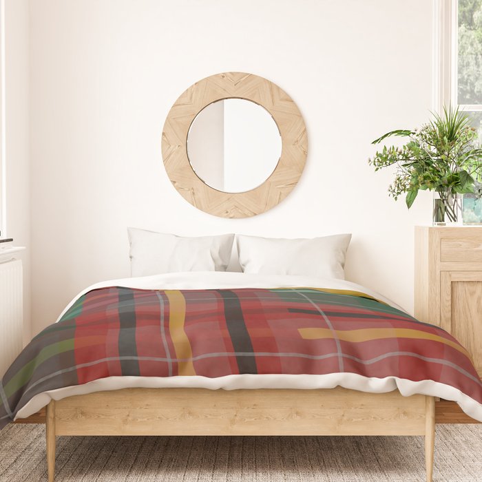 Plaid Lines Duvet Cover Gallery Image 3