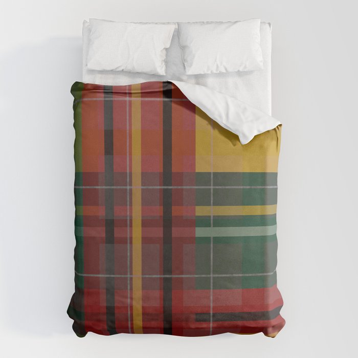 Plaid Lines Duvet Cover Gallery Image 1