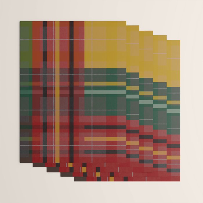 Plaid Lines Wrapping Paper Gallery Image 3
