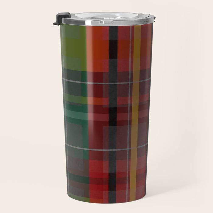 Plaid Lines Travel Mug Gallery Image 3