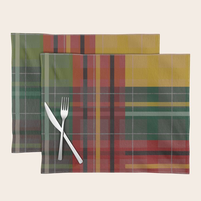 Plaid Lines Placemat Gallery Image 1