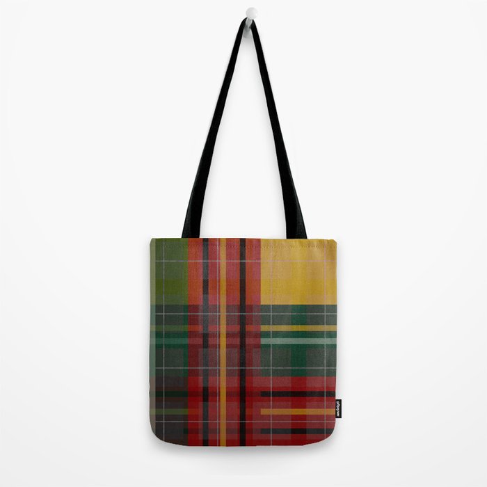 Plaid Lines Tote Bag Gallery Image 2