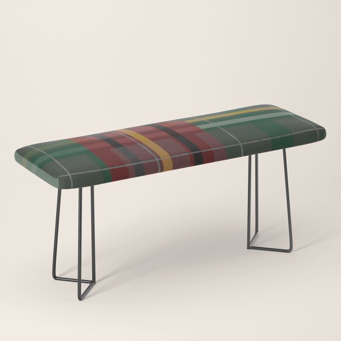 Plaid Lines Bench Gallery Image 1