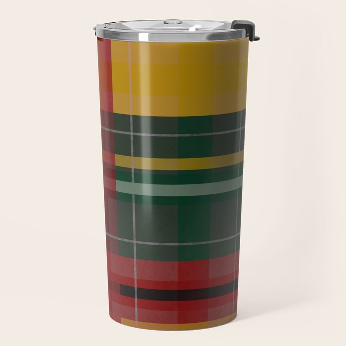 Plaid Lines Travel Mug Gallery Image 2