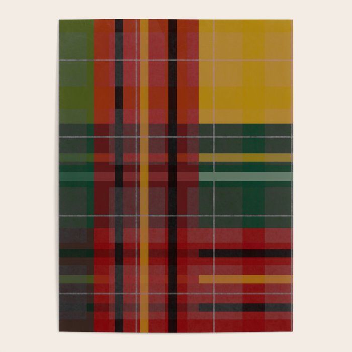 Plaid Lines Poster Gallery Image 4