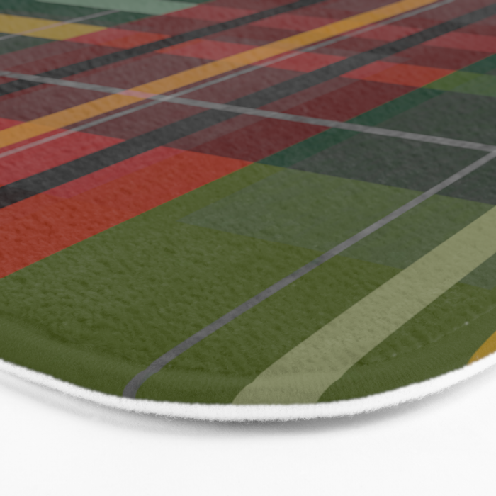 Plaid Lines Bath Mat Gallery Image 3