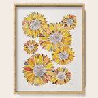 Sunflower Blooms - Yellow Serving Tray Gallery Image 1