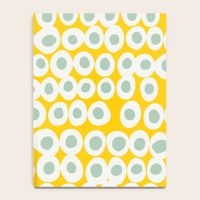 Wonderful bold dots yellow and mint Notebook Gallery Image 4