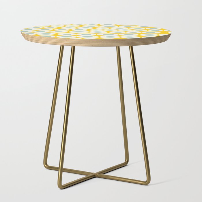 Wonderful bold dots yellow and mint Side Table Gallery Image 1