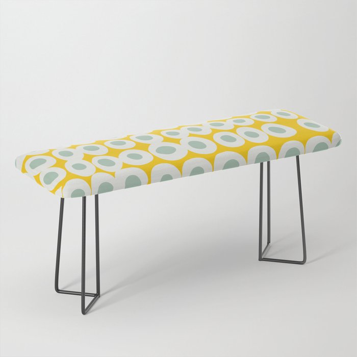 Wonderful bold dots yellow and mint Bench Gallery Image 1