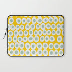 Wonderful bold dots yellow and mint Laptop Sleeve Gallery Image 1