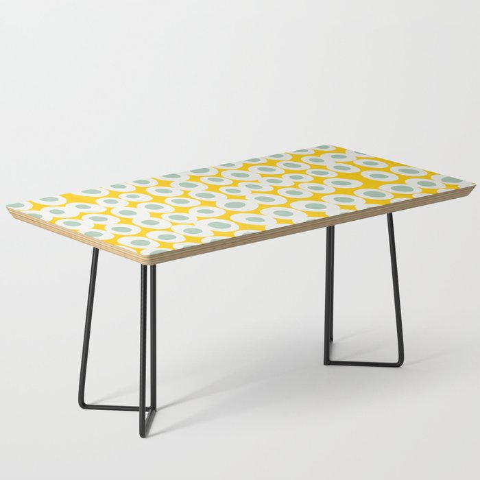 Wonderful bold dots yellow and mint Coffee Table Gallery Image 1