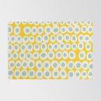 Wonderful bold dots yellow and mint Rug Gallery Image 2