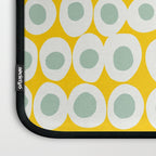 Wonderful bold dots yellow and mint Laptop Sleeve Gallery Image 3