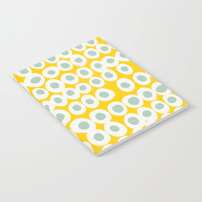 Wonderful bold dots yellow and mint Notebook Gallery Image 2
