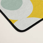 Wonderful bold dots yellow and mint Desk Mat Gallery Image 4