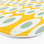 Wonderful bold dots yellow and mint Bath Mat Gallery Image 3