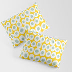 Wonderful bold dots yellow and mint Pillow Sham Gallery Image 3