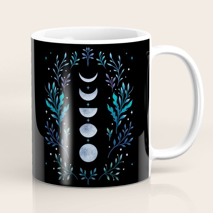Moonlight Garden - Blue Coffee Mug Gallery Image 1