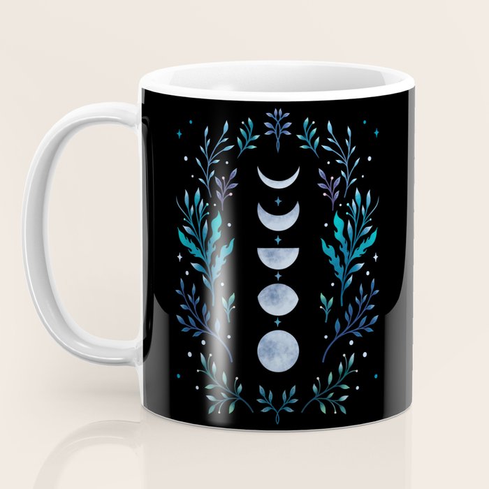 Moonlight Garden - Blue Coffee Mug Gallery Image 3