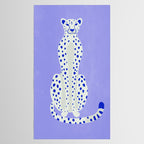 Periwinkle Cheetah Tablecloth Gallery Image 2