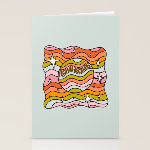 Aquarius Planet Stationery Card Gallery Image 1