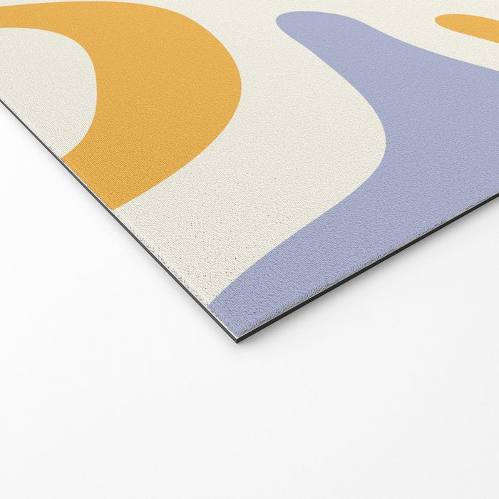 Abstract colorful organic shape art pattern Welcome Mat Gallery Image 2