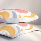 Abstract colorful organic shape art pattern Pillow Sham Gallery Image 3
