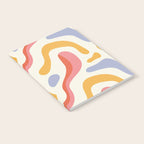 Abstract colorful organic shape art pattern Notebook Gallery Image 2