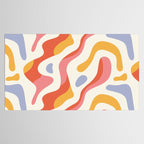 Abstract colorful organic shape art pattern Tablecloth Gallery Image 2